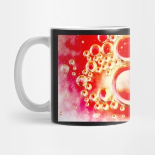 Red Bubble Oil and Water Mug